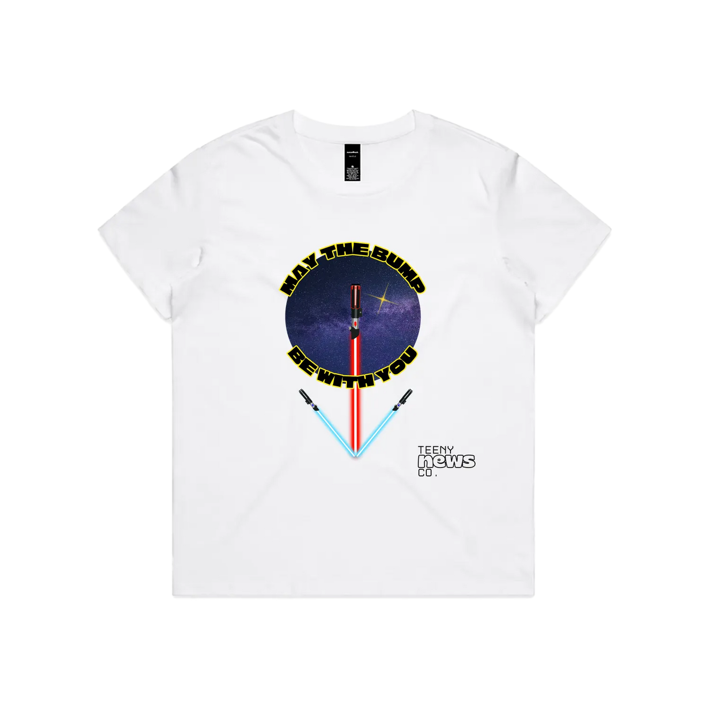 White front flat lay