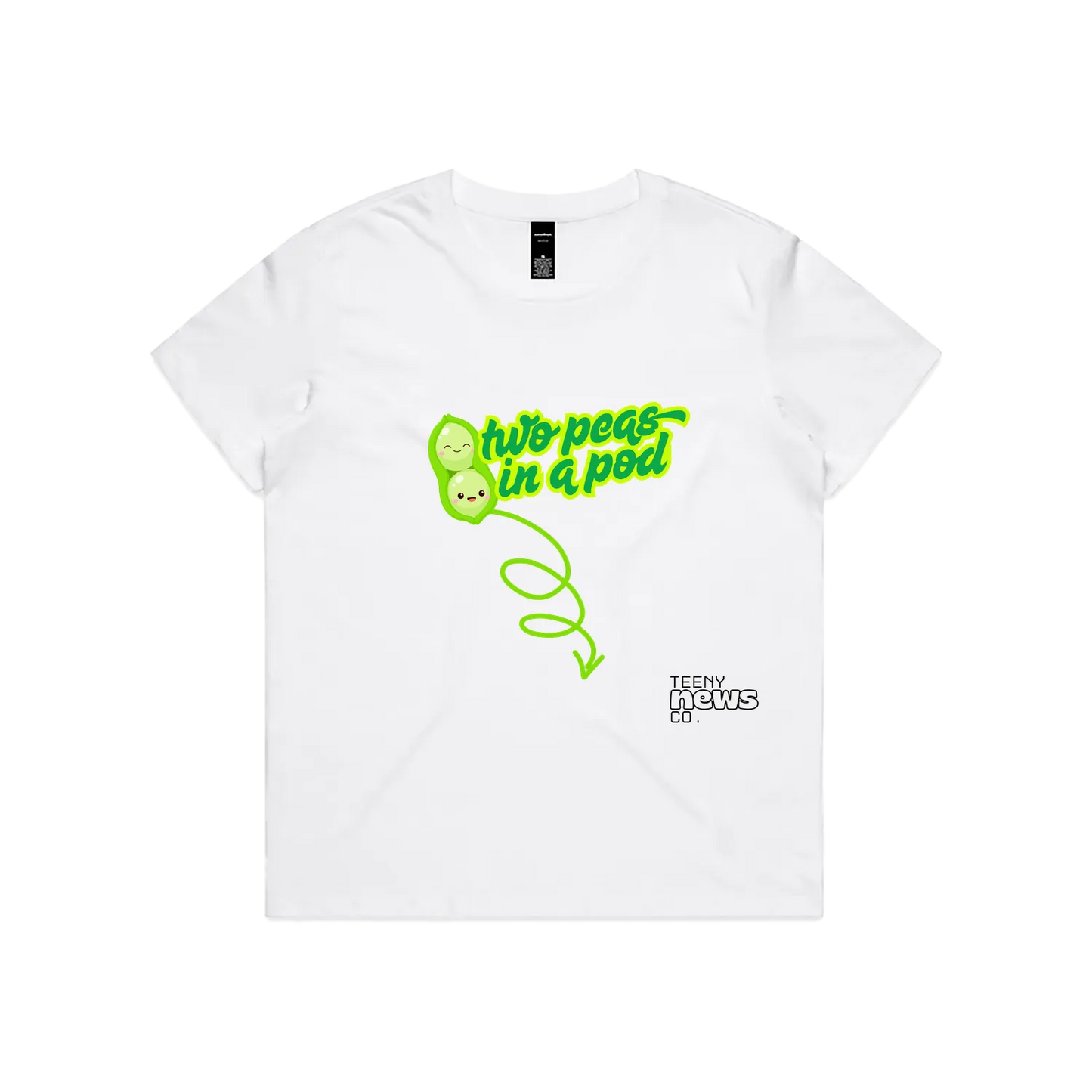 White front flat lay