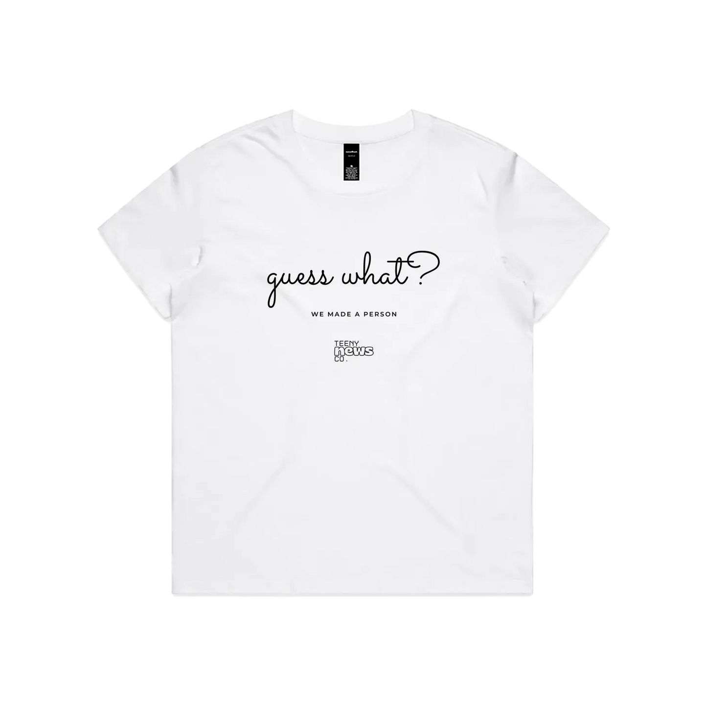 White front flat lay