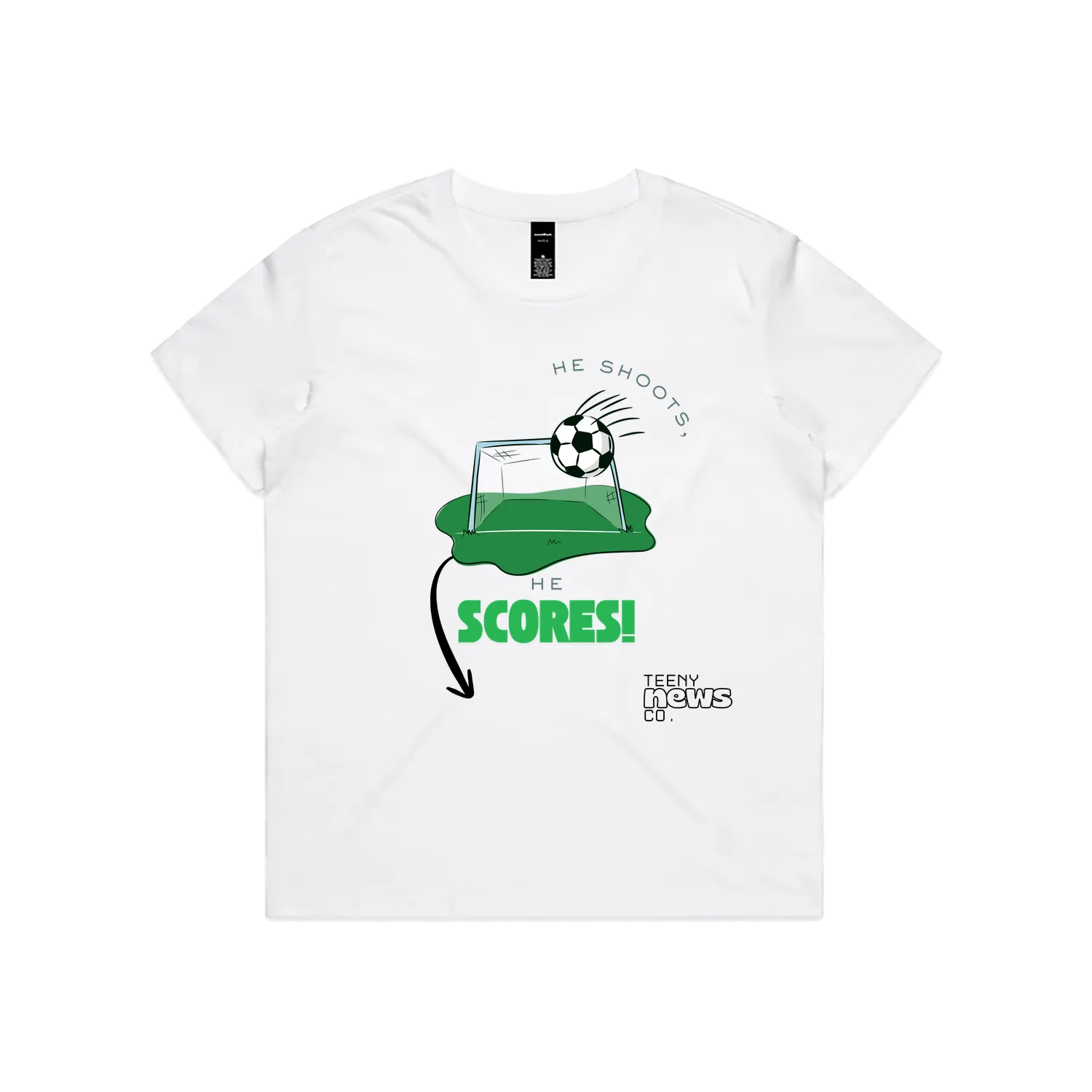 White front flat lay