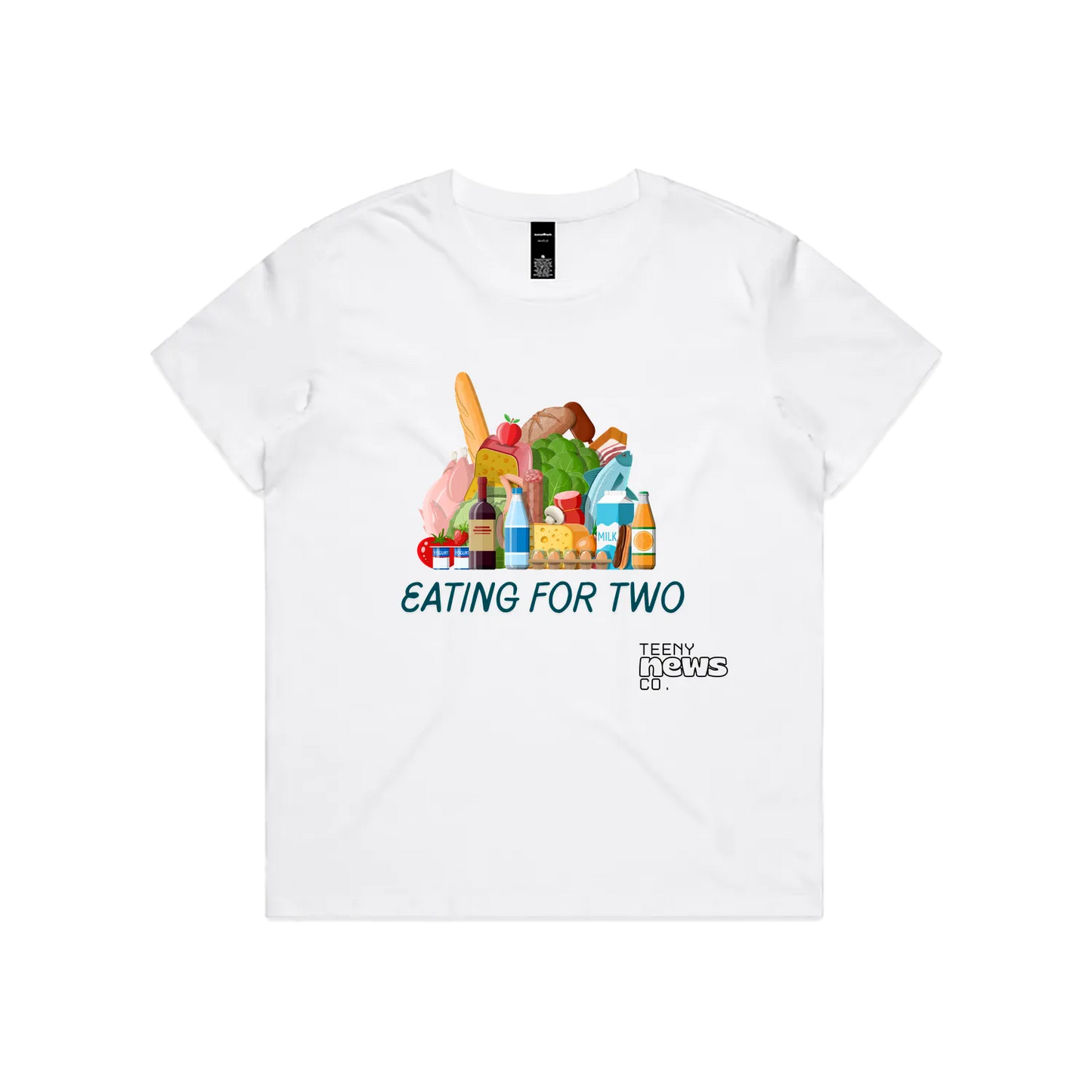 White front flat lay