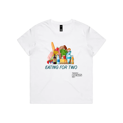 White front flat lay