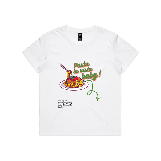 White front flat lay