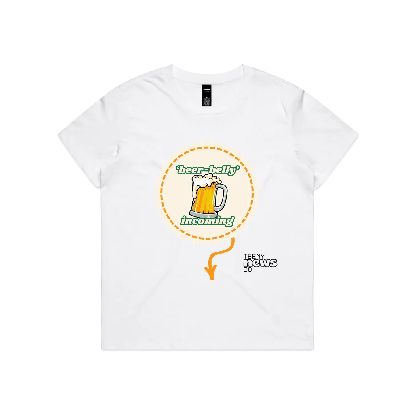 White front flat lay