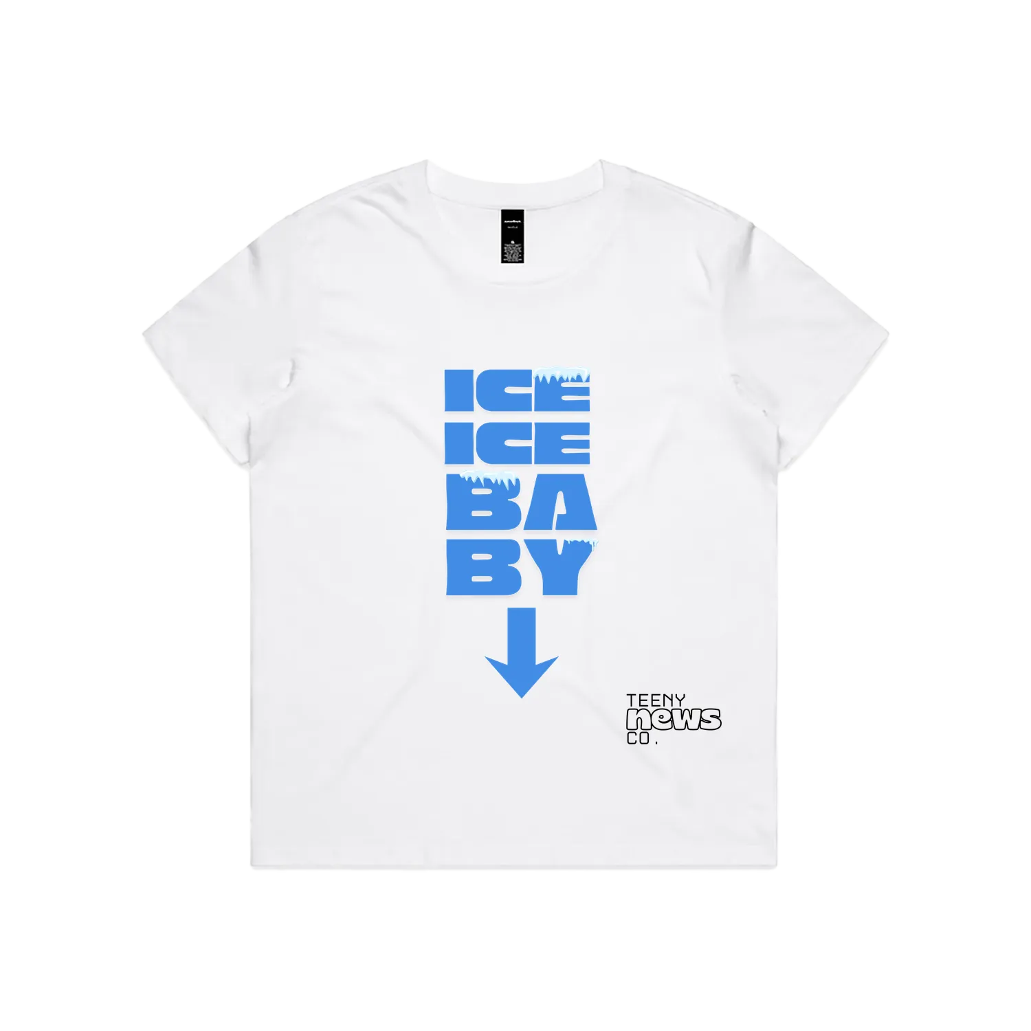 White front flat lay