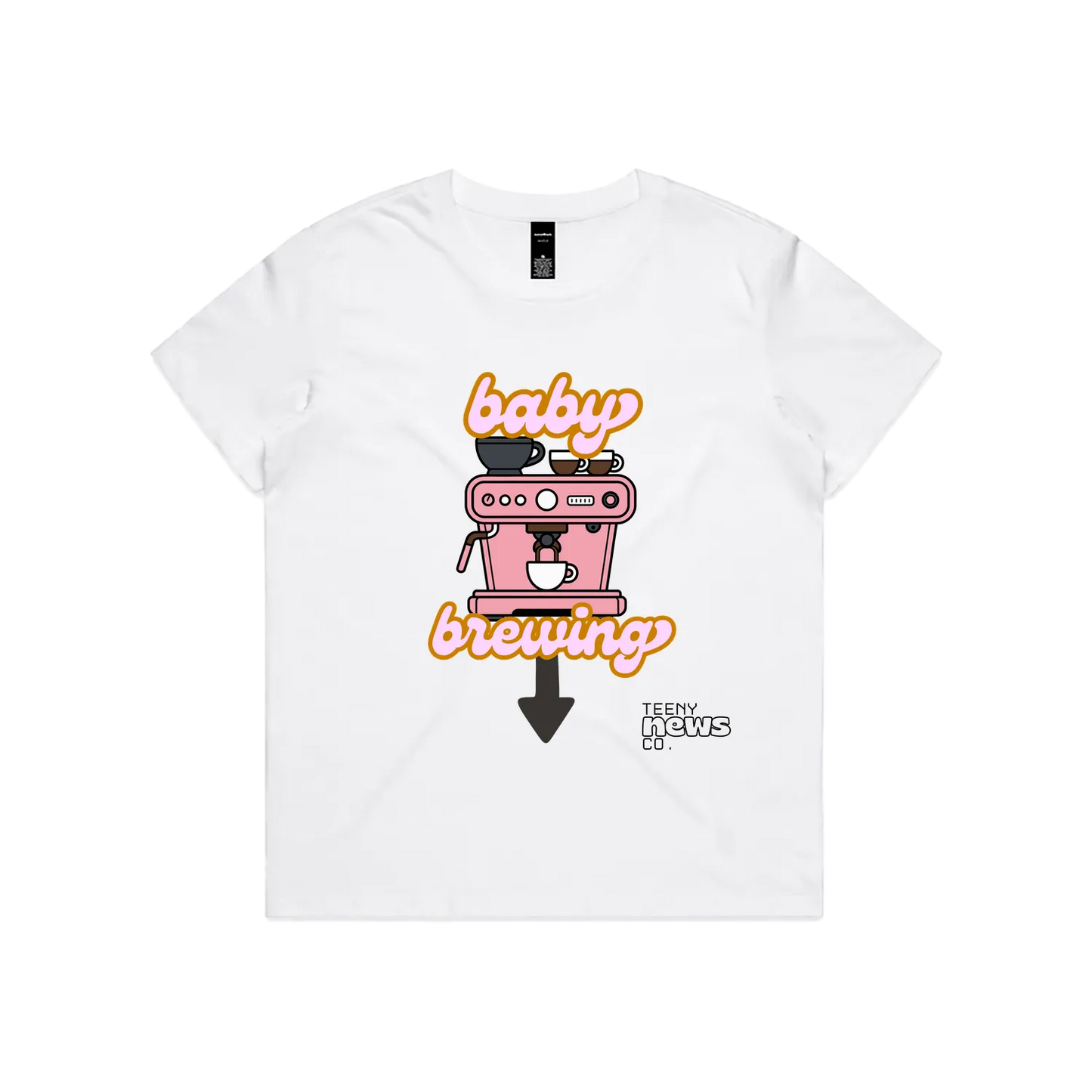 White front flat lay