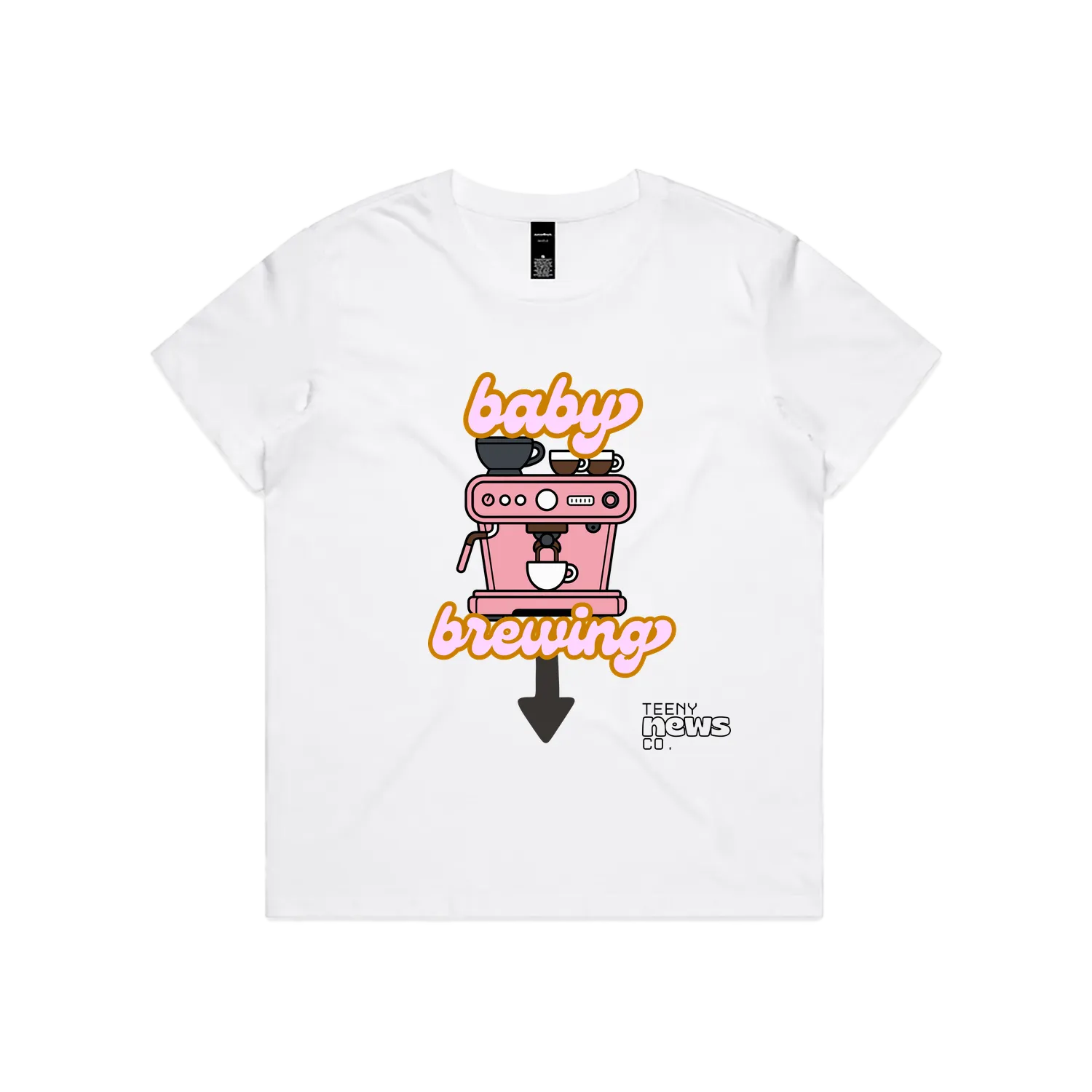 White front flat lay