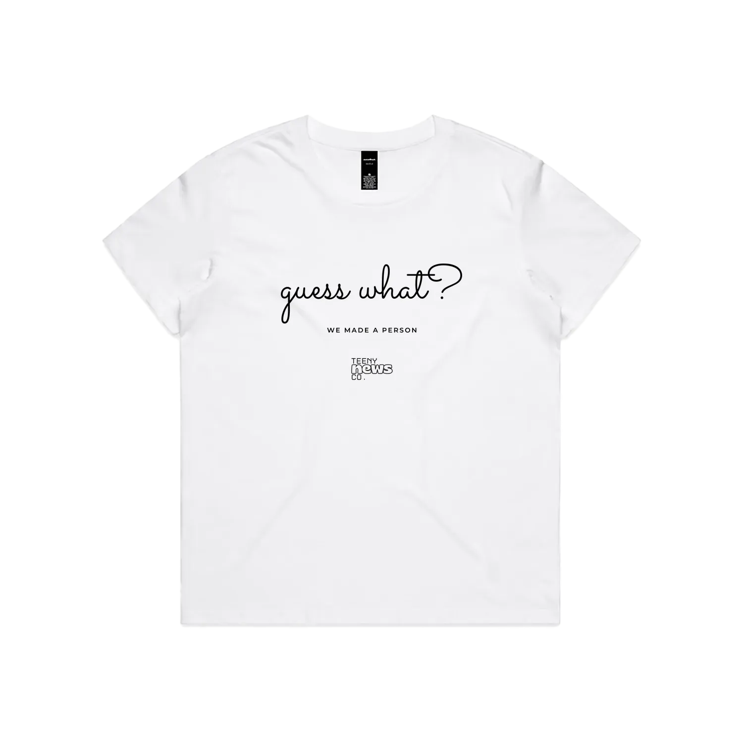 White front flat lay