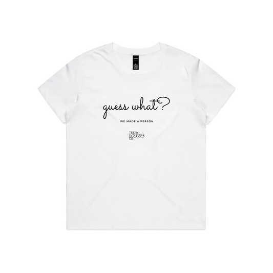 White front flat lay