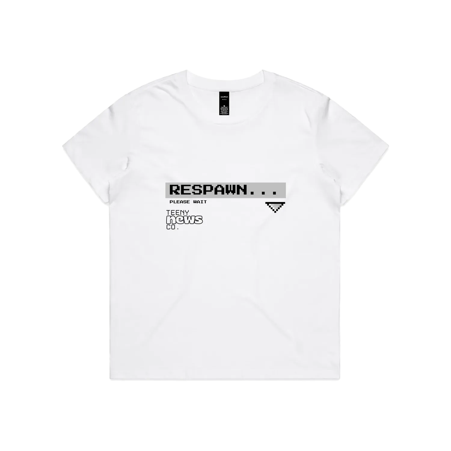 White front flat lay