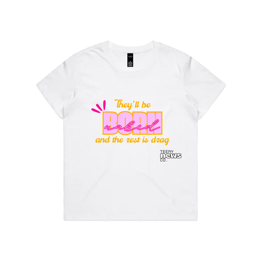 White front flat lay