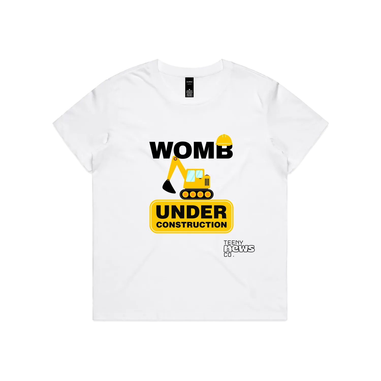 White front flat lay