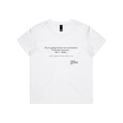 White front flat lay