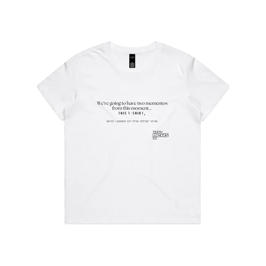 White front flat lay